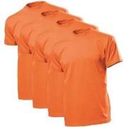Stedman 4P Comfort Men T-shirt Oransje bomull XX-Large Herre