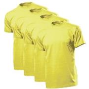 Stedman 4P Comfort Men T-shirt Gul bomull XX-Large Herre