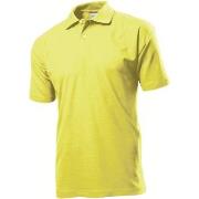 Stedman Polo Men Gul bomull Large Herre