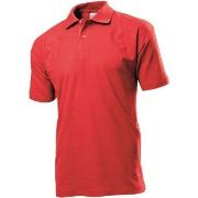 Stedman Polo Men Rød bomull XX-Large Herre