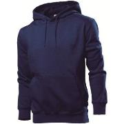 Stedman Sweatshirt Hooded Men Marine Large Herre