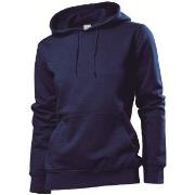 Stedman Sweatshirt Hooded Women Marine Large Dame