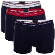 Tommy Hilfiger 3P Stretch Trunk Premium Essentials Marine/Rød bomull L...
