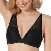 Triumph BH Aura Spotlight Plunge Bra Svart F 75 Dame