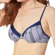 Triumph Summer Waves Underwire Bikini Bra Blå Mønster D 44 Dame