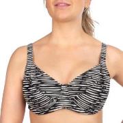 Trofe Graphic Nice Underwired Bikini Bra Svart/Hvit E 38 Dame