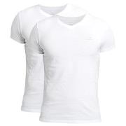 Gant 2P Basic V-Neck T-Shirt Hvit bomull XX-Large Herre