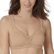 Triumph BH Modern Lace Cotton Soft Bra Beige C 85 Dame