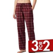 Schiesser Mix And Relax Lounge Pants Flannel Rød 42 Dame
