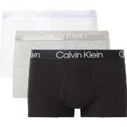 Calvin Klein 3P Modern Structure Recycled Trunk Hvit/Svart Large Herre