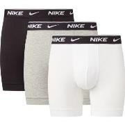Nike 3P Everyday Essentials Cotton Stretch Boxer Svart/Grå bomull Smal...