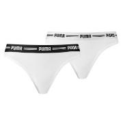 Puma Truser 2P Iconic Solid String Hvit X-Small Dame