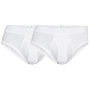 Dovre 2P Organic Cotton Brief With Fly Hvit økologisk bomull Large Her...