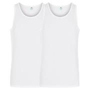 Dovre 2P Organic Cotton Singlet Hvit økologisk bomull Large Herre