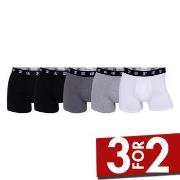 CR7 Cristiano Ronaldo 5P Cotton Trunks Svart/Grå bomull Small Herre