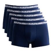 Gant 5P Basic Trunks Marine bomull Small Herre