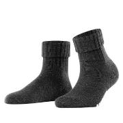 Burlington Strømper Plymouth Wool Sock Mørkgrå  ull Str 36/41 Dame