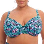 Elomi Electric Savannah UW Plunge Bikini Top Leopard J 80 Dame