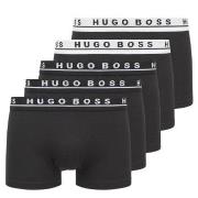 BOSS 5P Cotton Boxer Trunks Svart bomull Medium Herre