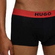 HUGO Iconic Trunk Svart/Rød bomull Large Herre