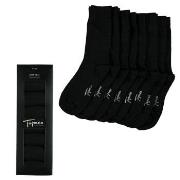 Topeco Strømper 8P Men Cotton Basic Crew Socks Svart Str 41/45 Herre