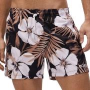 BOSS Badebukser Turtle Recycled Swim Shorts Svart mønstret polyester L...