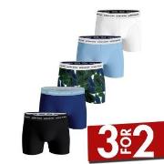 Björn Borg 5P Essential Shorts 2115 Blå/Hvit bomull X-Large Herre