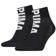 Puma Strømper 2P Men Logo Quarter Socks Svart Str 39/42 Herre