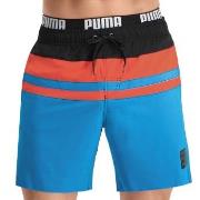 Puma Badebukser Heritage Stripe Mid Swim Shorts Svart/Blå polyester Me...