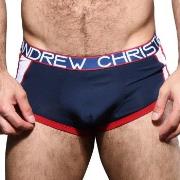 Andrew Christian Almost Naked Retro Mesh Boxer Marine bomull Small Her...