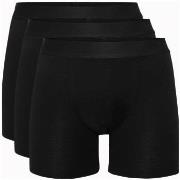 Resteröds 3P Bamboo Boxer Long leg Svart X-Large Herre