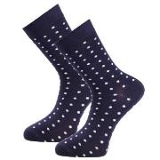 Trofe Bamboo Small Dot Socks Strømper Marine Str 39/42 Dame