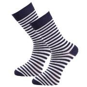 Trofe Bamboo Stripe Socks Strømper 2P Marine Str 39/42 Dame