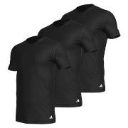 adidas 3P Active Flex Cotton V-Neck T-Shirt Svart bomull Small Herre
