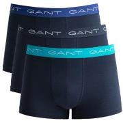Gant 3P Cotton Jersey Trunks Marine/Blå bomull X-Large Herre