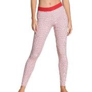 Calida Elastic Trend Leggings Rød Mønster bomull X-Small Dame