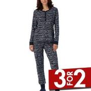 Schiesser 2-set Pyjama And Socks X-Mas Gifting Set Blå Mønster Medium ...