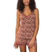 Trofe Flora Boxer Pyjama Mixed viskose X-Large Dame