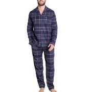 Jockey Cotton Flannel Pyjama Navy bomull Medium Herre