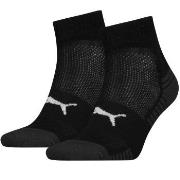 Puma Strømper 2P Sport Cushioned Quarter Socks Svart Str 39/42