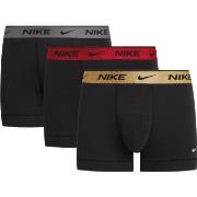 Nike 3P Everyday Essentials Cotton Stretch Trunk Svart/Gull bomull X-L...