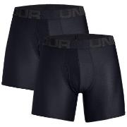 Under Armour 2P Tech 6in Boxers Svart polyester Medium Herre