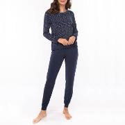 Lady Avenue Bamboo Long Sleeve Pyjamas Marine mønster Bambus Large Dam...