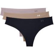 Under Armour Truser 3P Pure Stretch Thong Svart m Beige Medium Dame