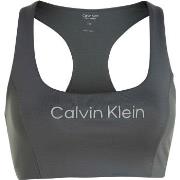 Calvin Klein BH Sport Medium Support Sports Bra Grå Large Dame