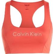 Calvin Klein BH Sport Medium Support Sports Bra Korall Large Dame