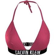 Calvin Klein Instense Power Triangle Bikini Top Rosa nylon Medium Dame