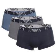 Armani Cotton Knit Boxer Trunk 3P Ubestemt Farge bomull XX-Large Herre