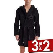 CR7 Cristiano Ronaldo Cotton Bathrobe Svart bomull Small Herre