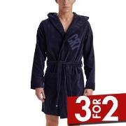 CR7 Cristiano Ronaldo Cotton Bathrobe Navy bomull Small Herre